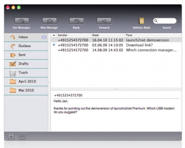 launch2net Premium the mobile connection manager for Mac OS X
